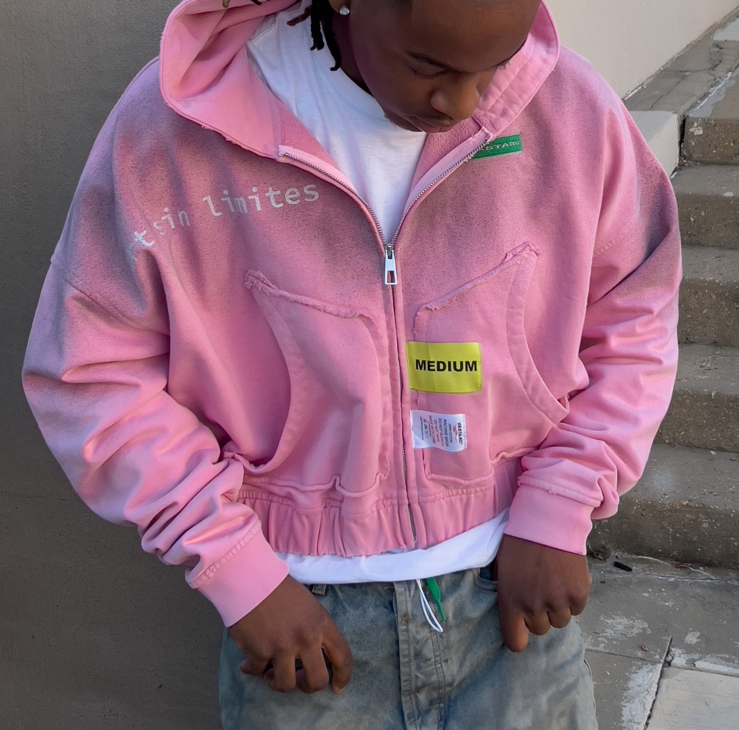 VASTARC® : DIRTY PINK ZIP HOODIE