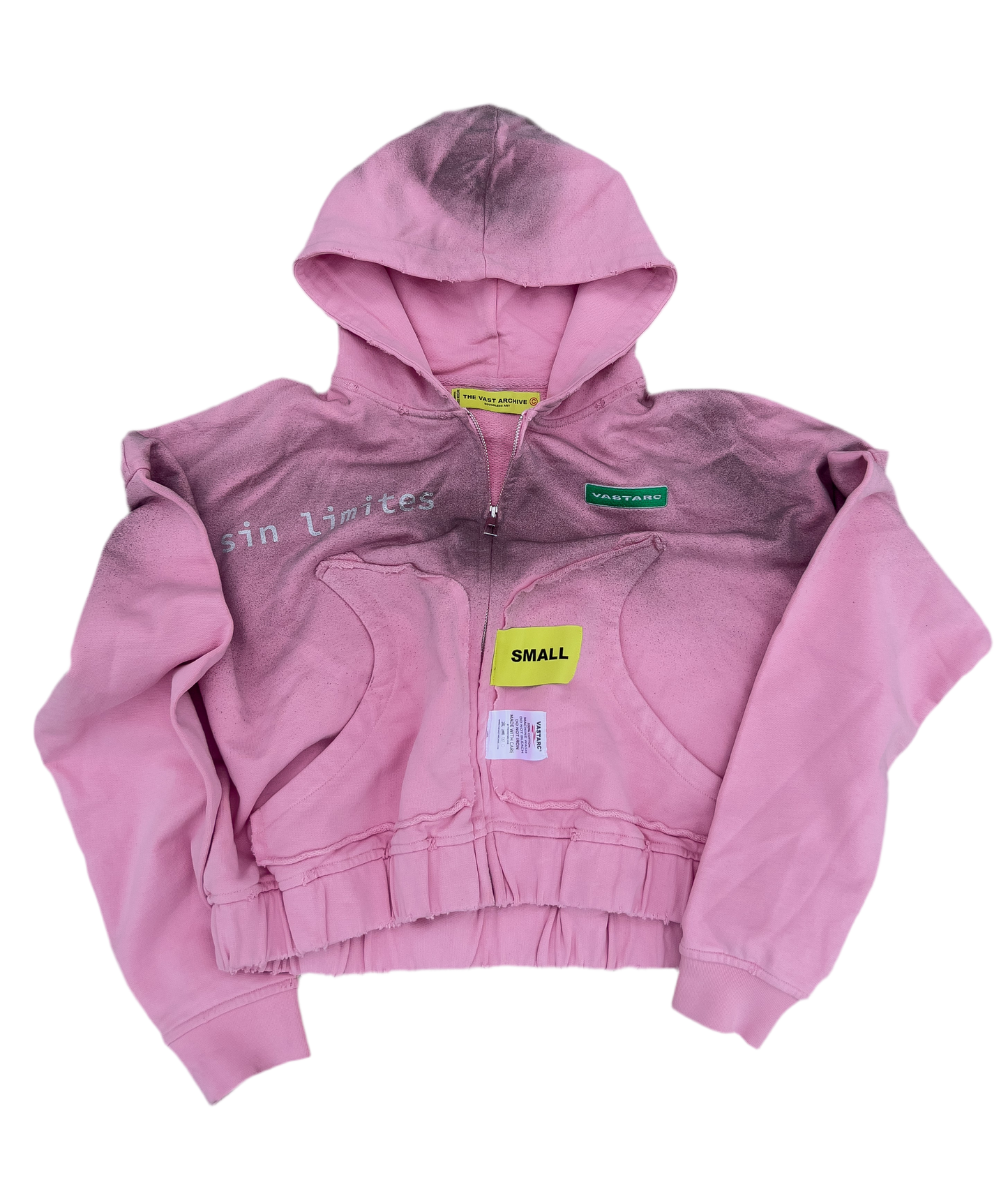 VASTARC® : DIRTY PINK ZIP HOODIE